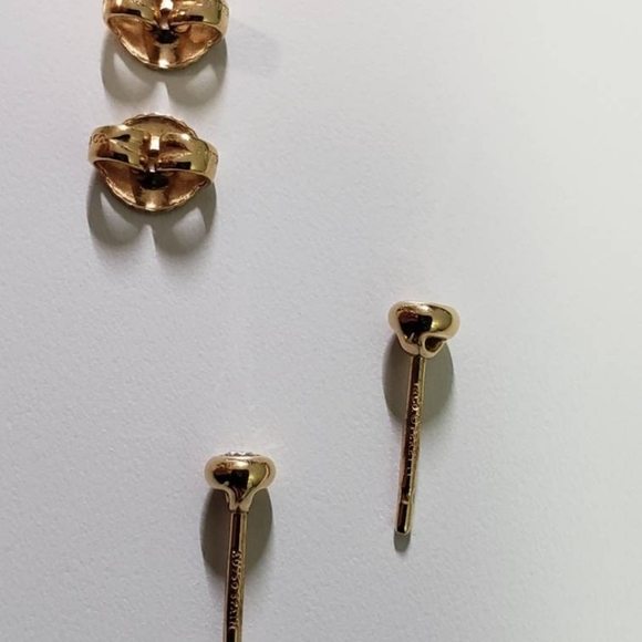 Tiffany & Co Diamonds By the Yard Gold Stud Earrings - Picture 7 of 9